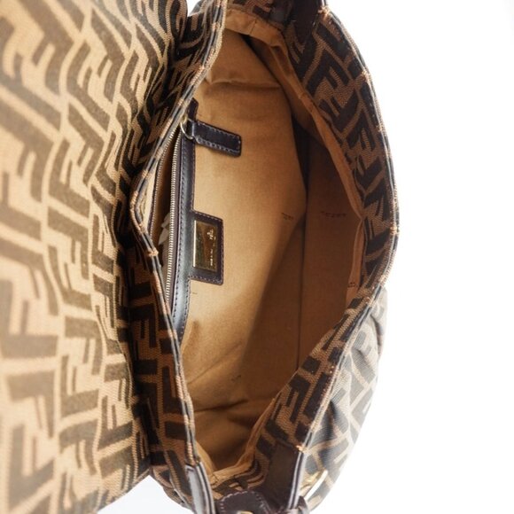 Authentic Preowned Vintage Fendi Brown Zucca Chef Shoulder Bag - Picture 15 of 16